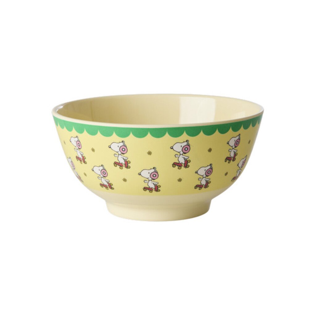 RICE Melamin Schale mit Snoopy - Medium