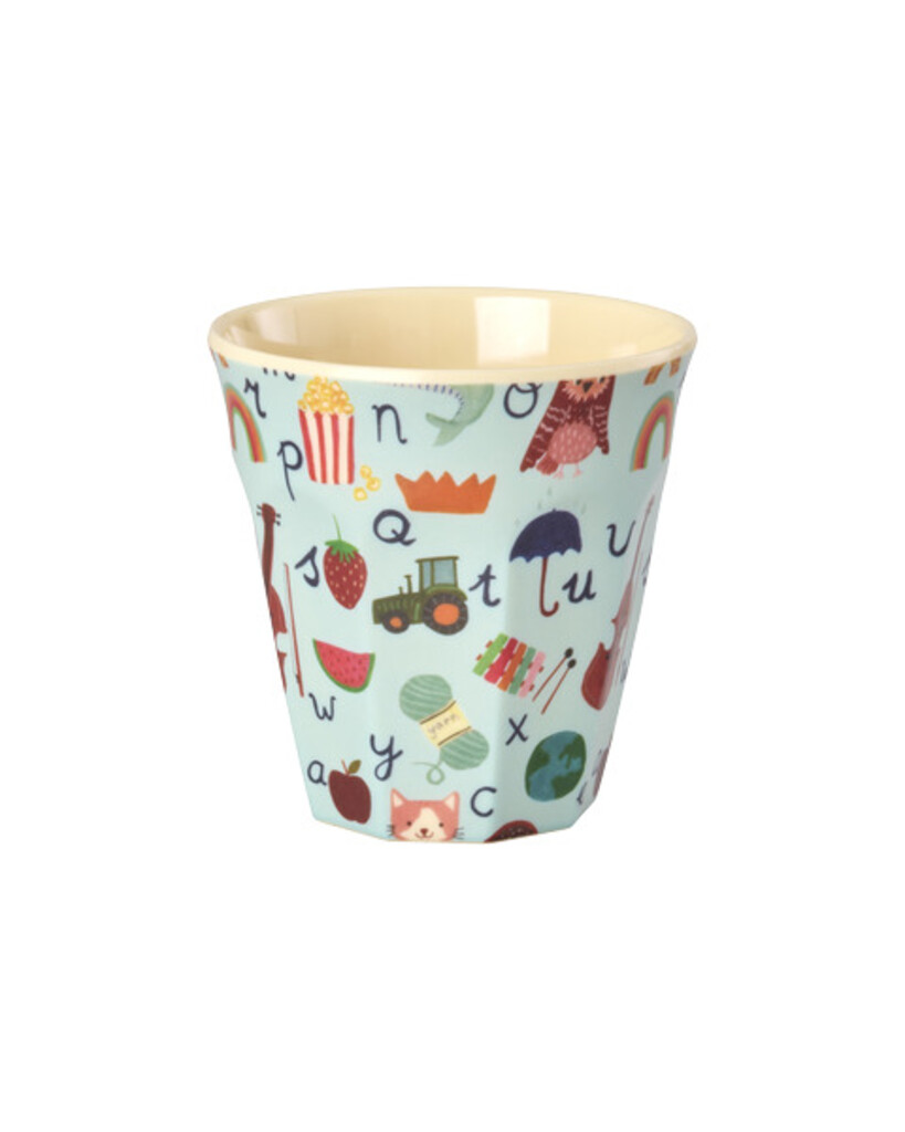 RICE Melamin Becher ABC Print – Mittel – 250 ml online kaufen bei SKANDEKO (Ansicht 2)