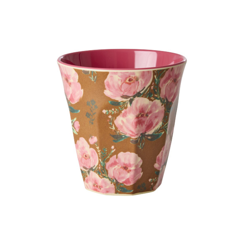 RICE Melamin Becher Floral Fiesta Rose Medium online kaufen bei SKANDEKO