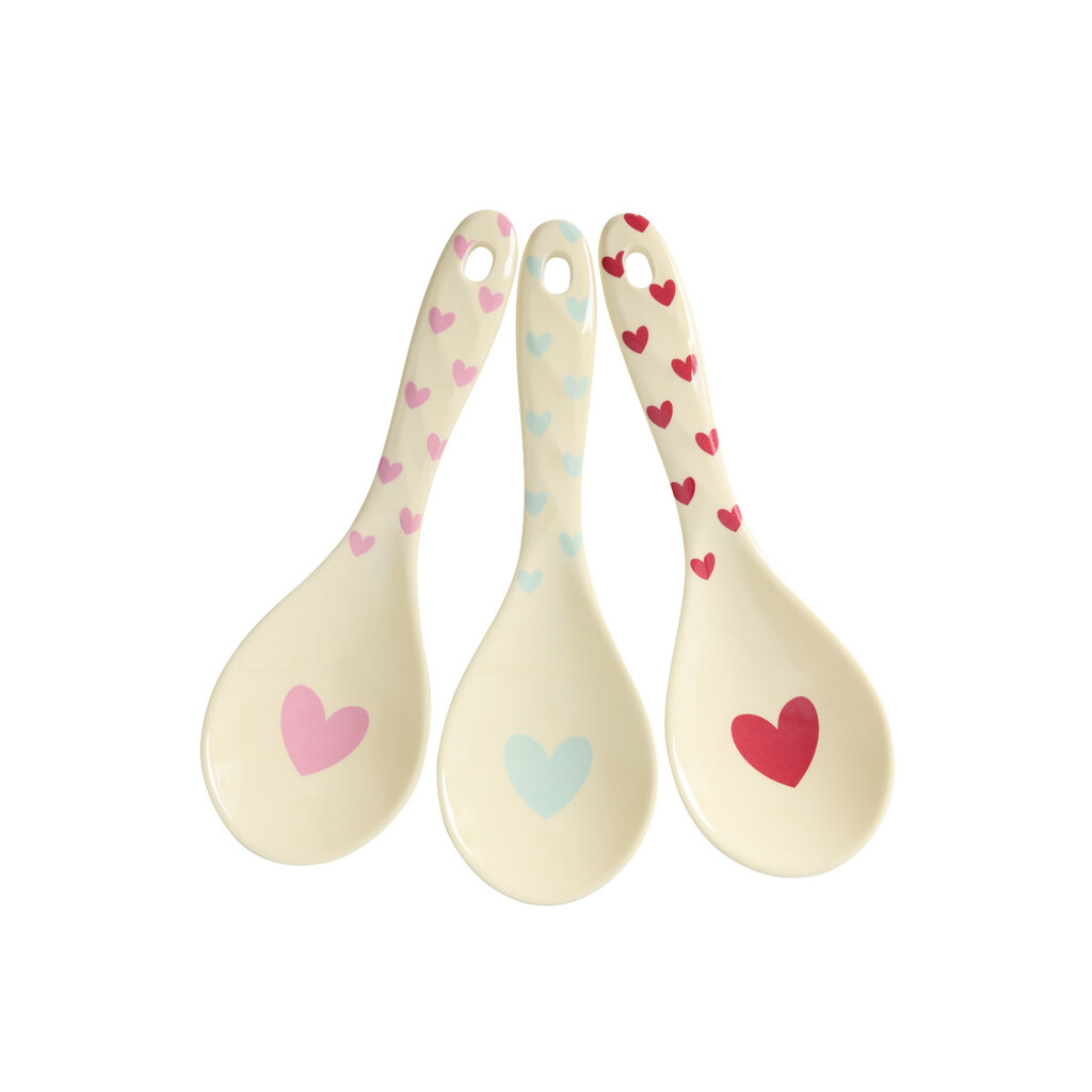 RICE Melamin Salatlöffel Favorite Hearts 3er online kaufen bei SKANDEKO