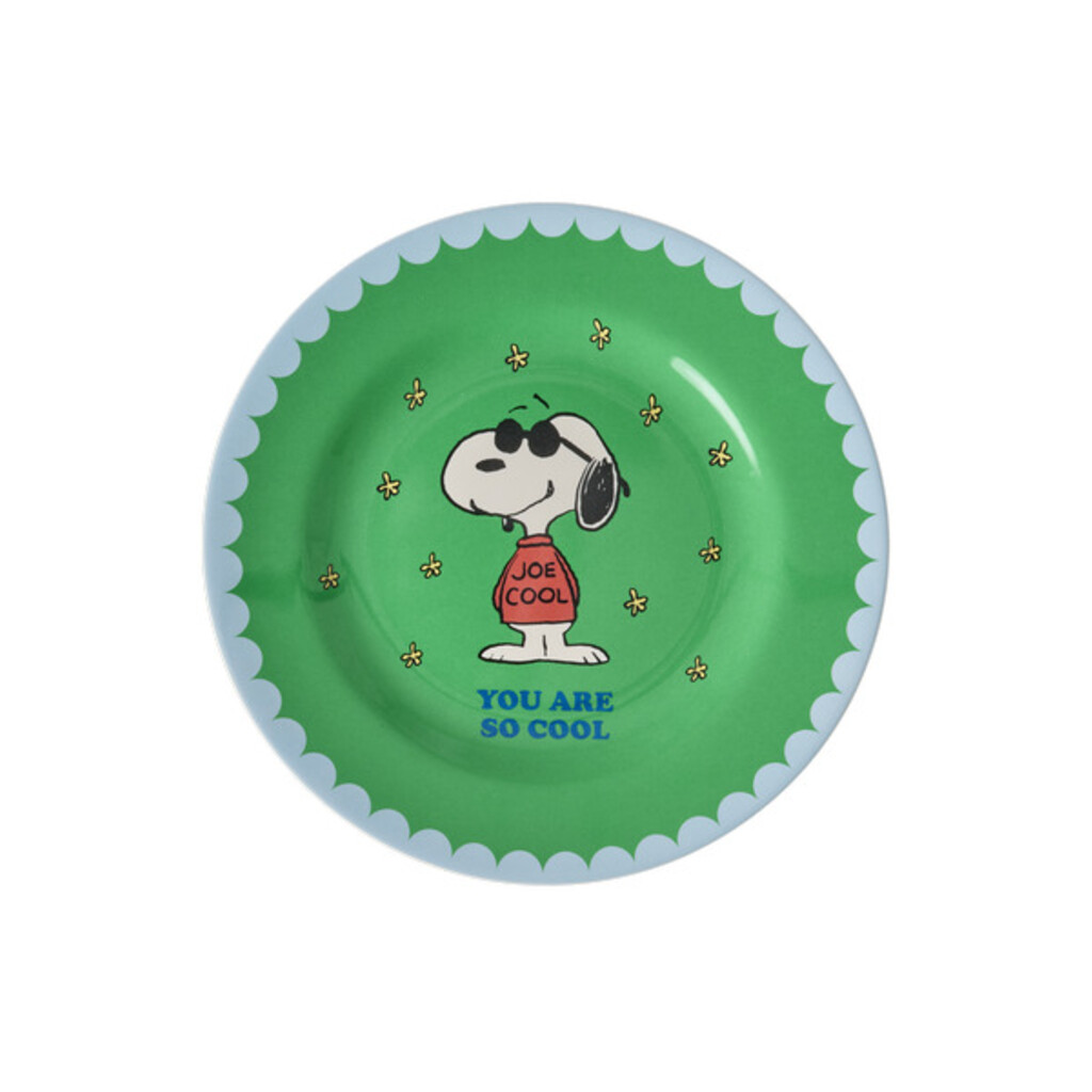 RICE Melamin Teller für Kinder Snoopy