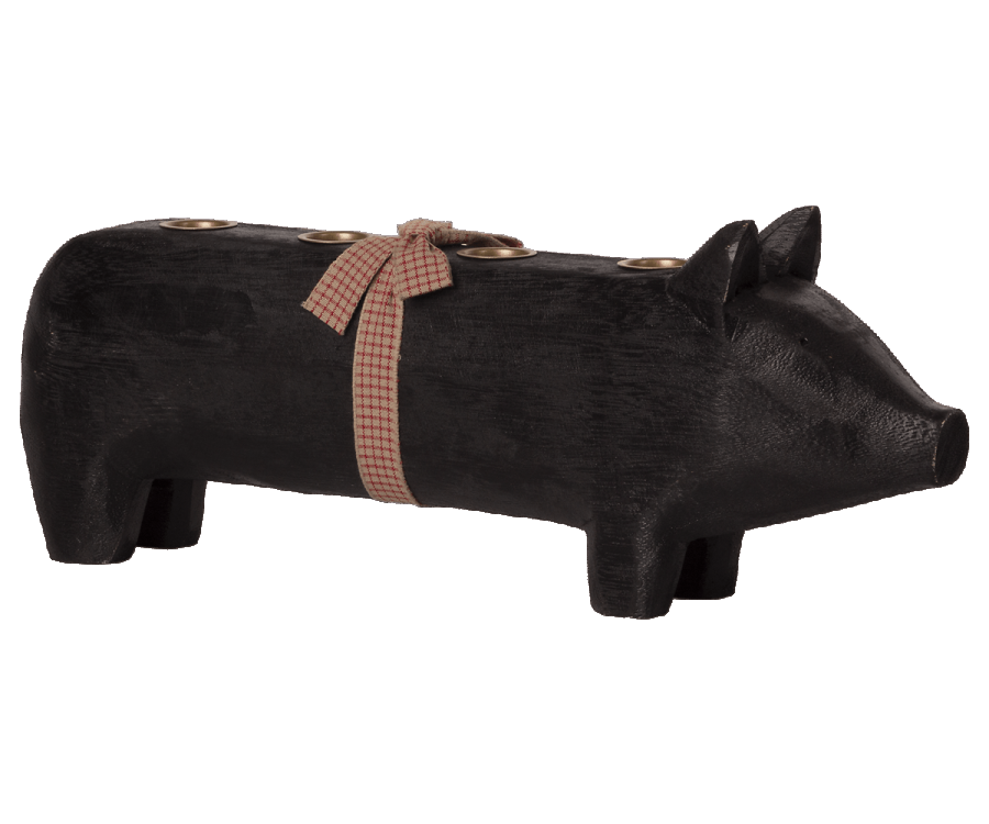 Kerzenhalter für 4 Kerzen Schwein