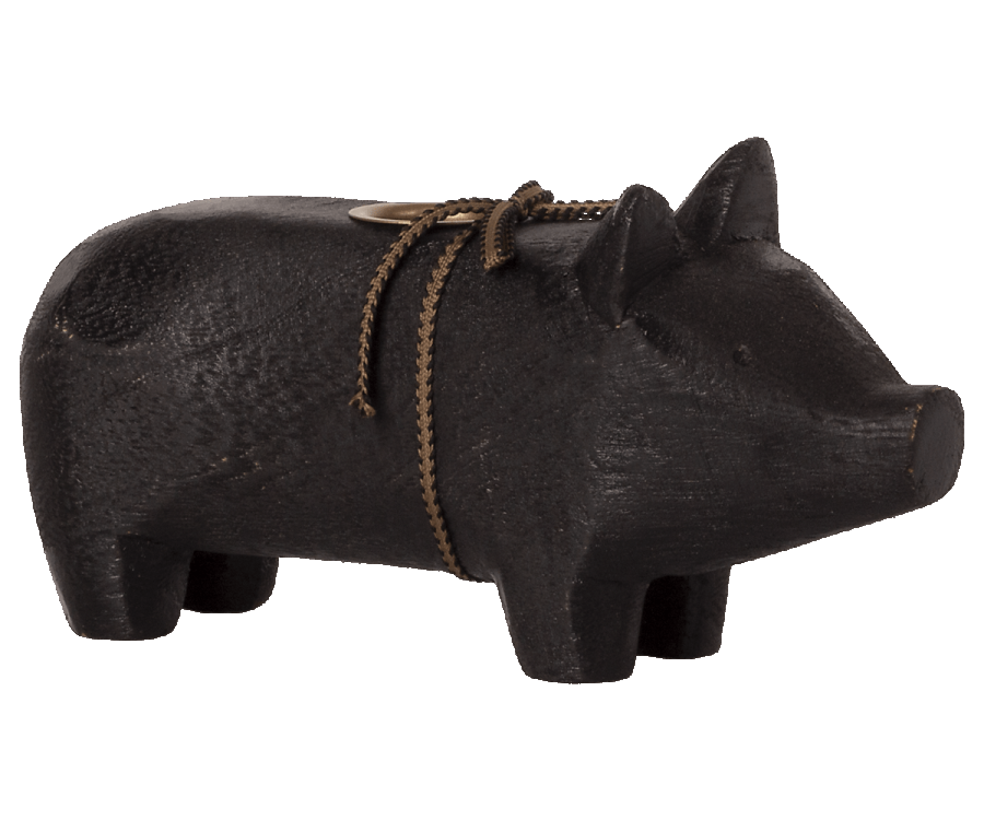 Kerzenhalter Schwein aus Holz