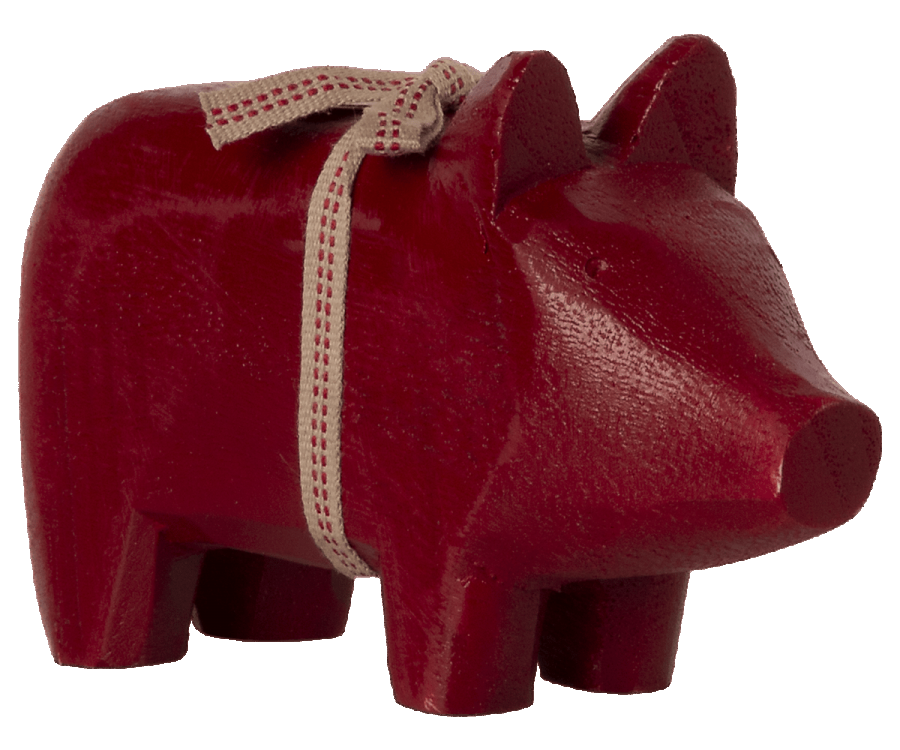 Kerzenhalter Schwein aus Holz