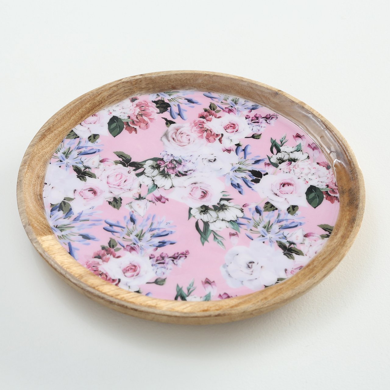 Mangoholz Teller Lilly 2er