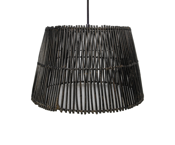 Pendelleuchte Rattan Black Wash