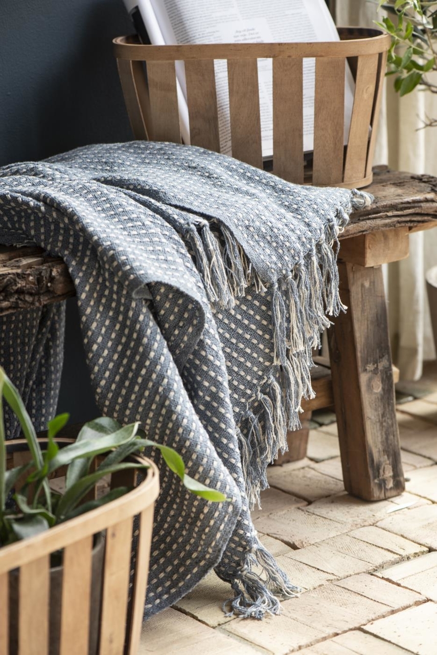 Impressionen zu Ib Laursen Plaid Decke mit Eckmuster, Bild 3
