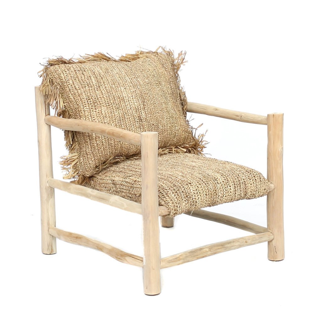 Bazar Bizar Raffia Gartensessel Teak