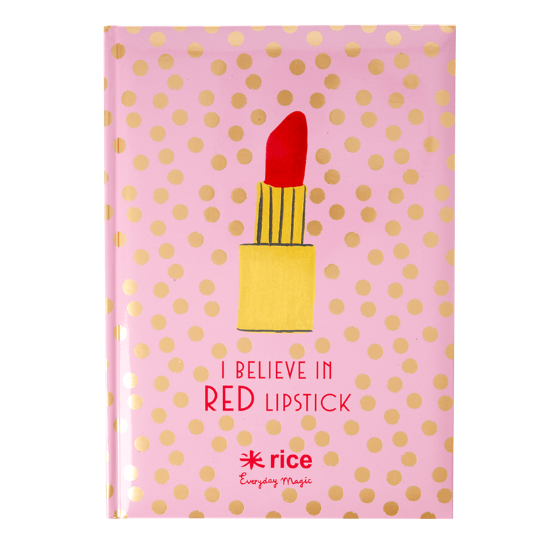 A4 Notizbuch Believe in Red Lipstick