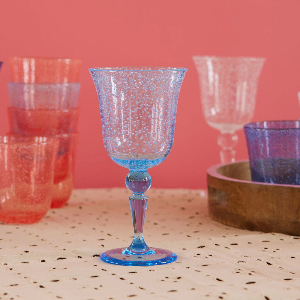 Acryl Weinglas Bubble