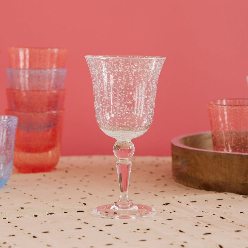 Acryl Weinglas Bubble