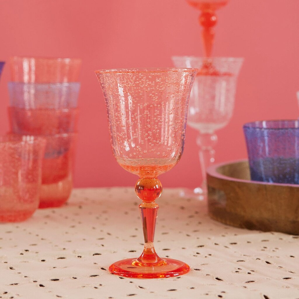 Acryl Weinglas Bubble