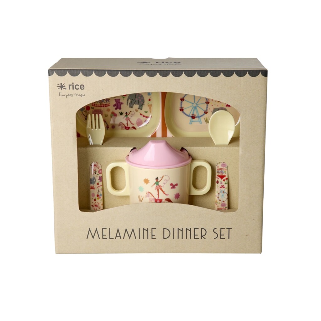 RICE Baby-Geschirrset Fun Fair Geschenkbox Preview Image