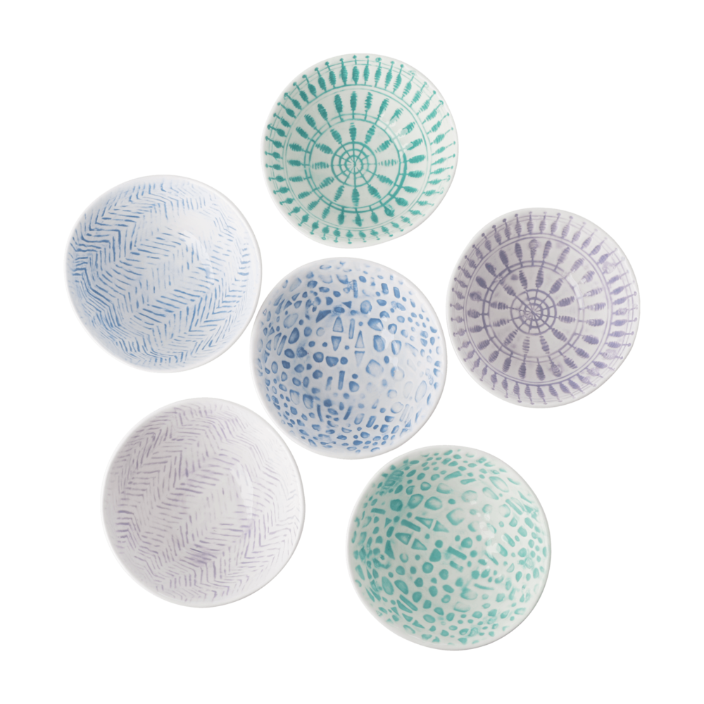 RICE Dipschälchen aus Keramik 6er Set