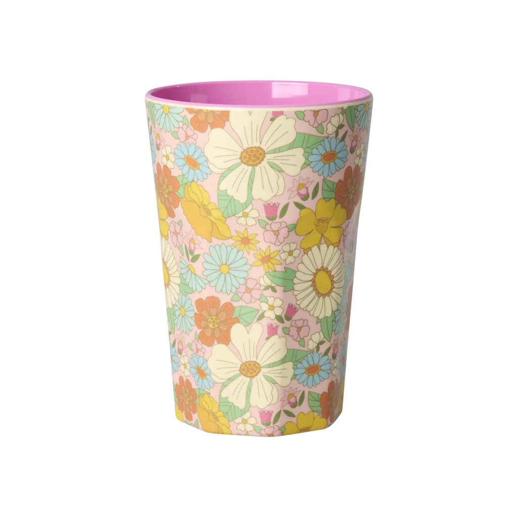 RICE Hoher Becher aus Melamin Flower Power Preview Image