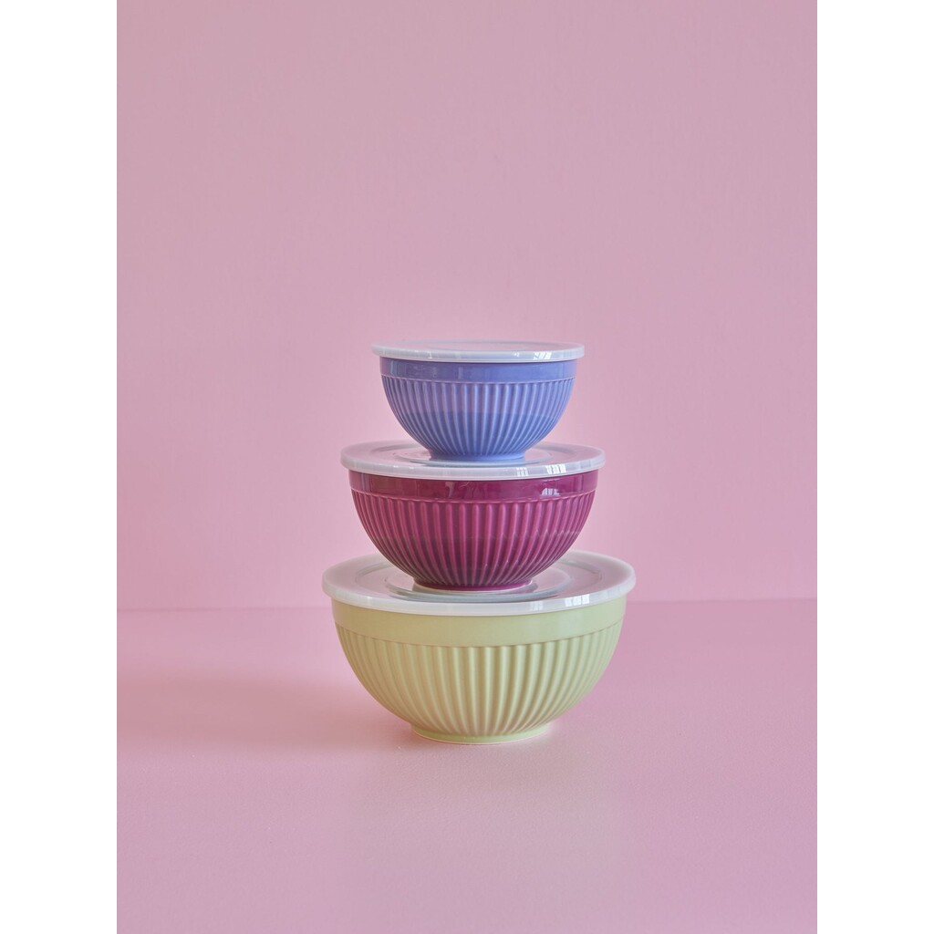 Keramik Schüssel - Mehrfarbig - 3er Set