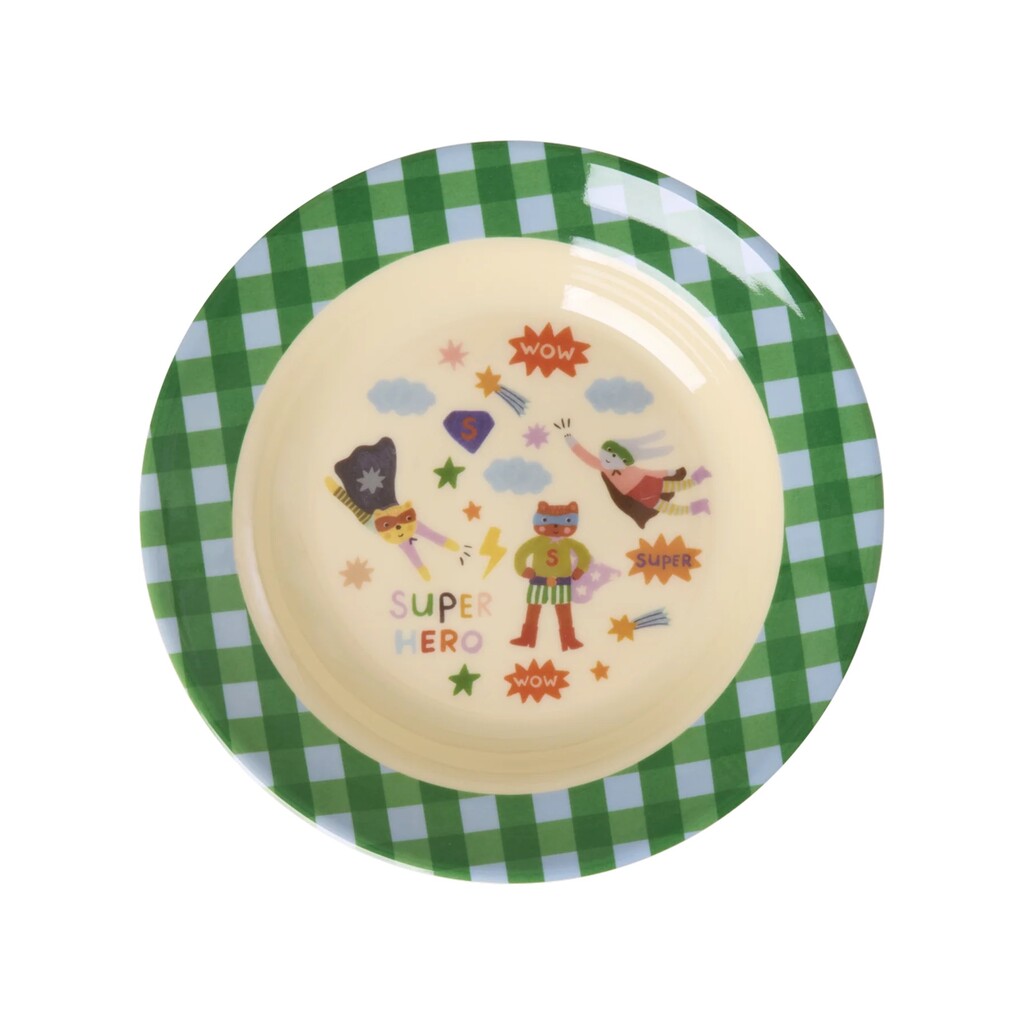 Kinder Schüssel, tiefer Teller Hero