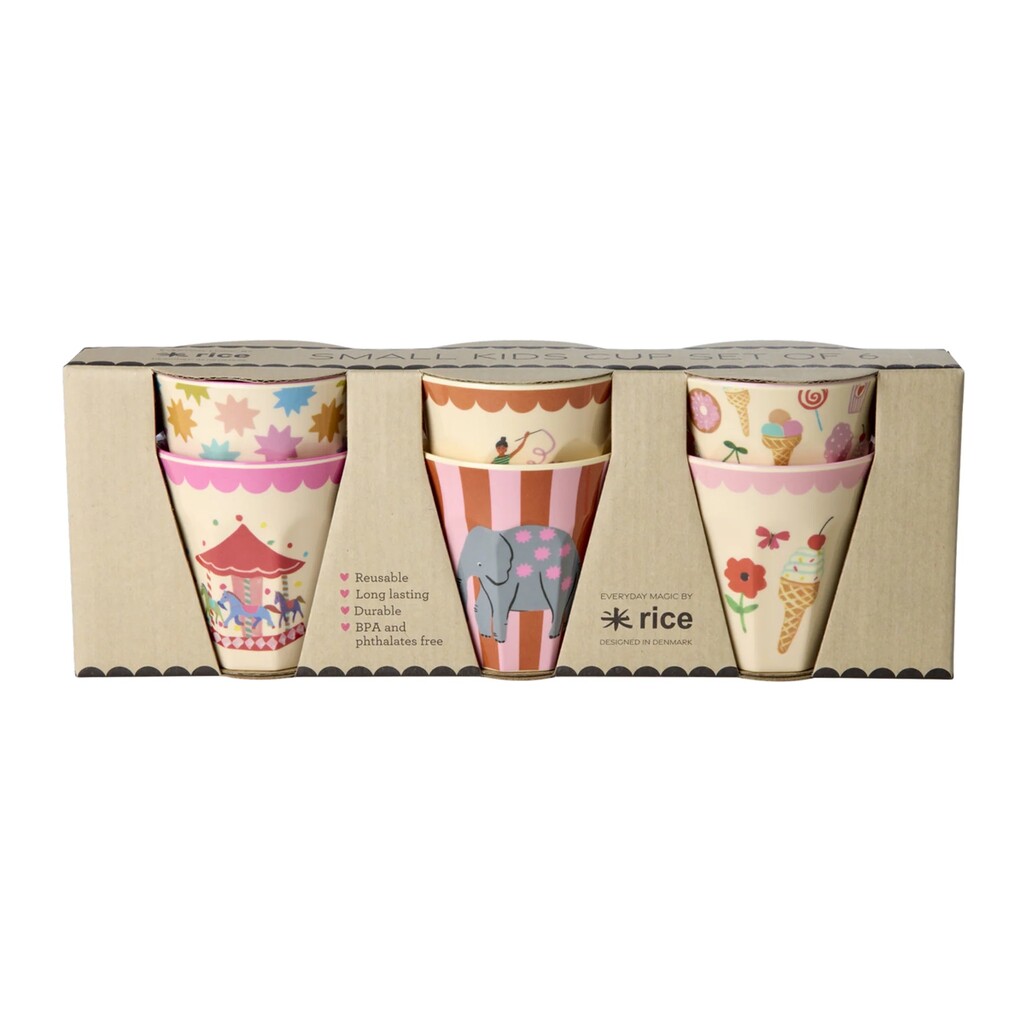 RICE Kleine Kinder Becher Fun Fair - 6er Pack Preview Image
