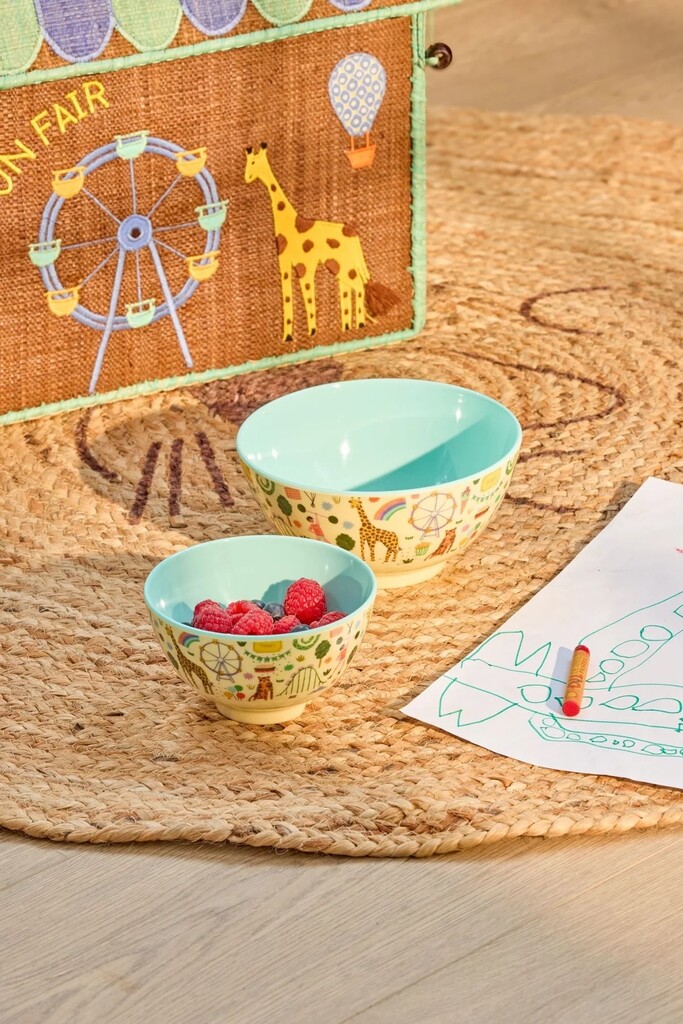RICE Kleine Kinderschüssel aus Melamin Fun Fair Preview Image