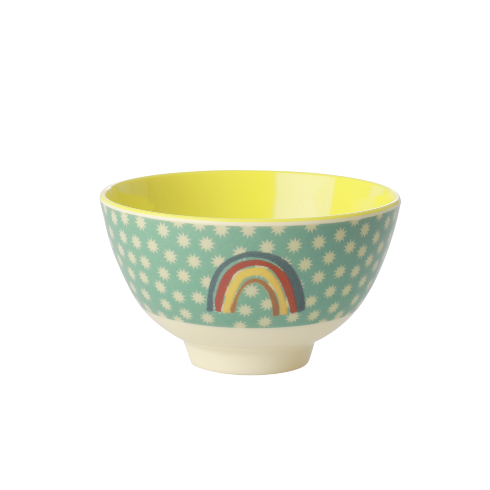 RICE kleine Melamin Schüssel Rainbow and Stars