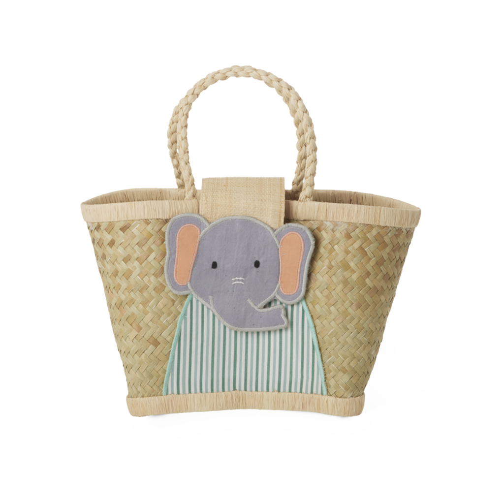 Kleine Raffia Kindertasche