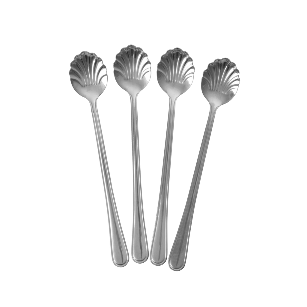 Lattelöffel rostfreier Stahl 4er