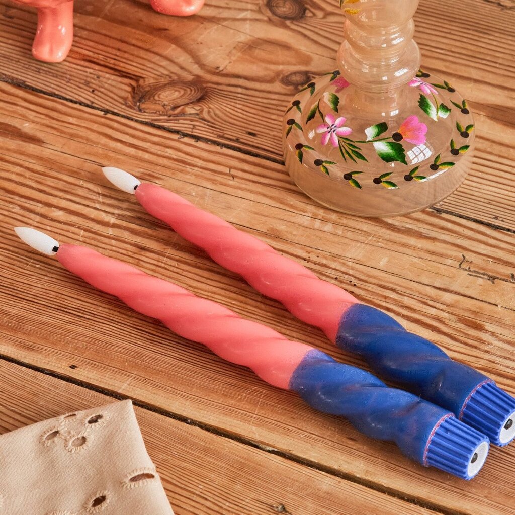 LED Kerzen Twisted 2er