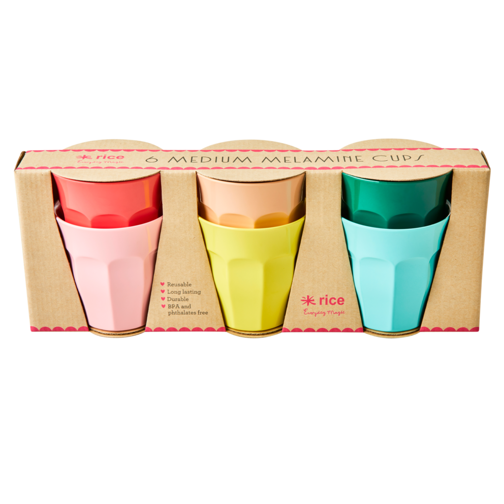 Melamin Becher 6er Set Dance Out