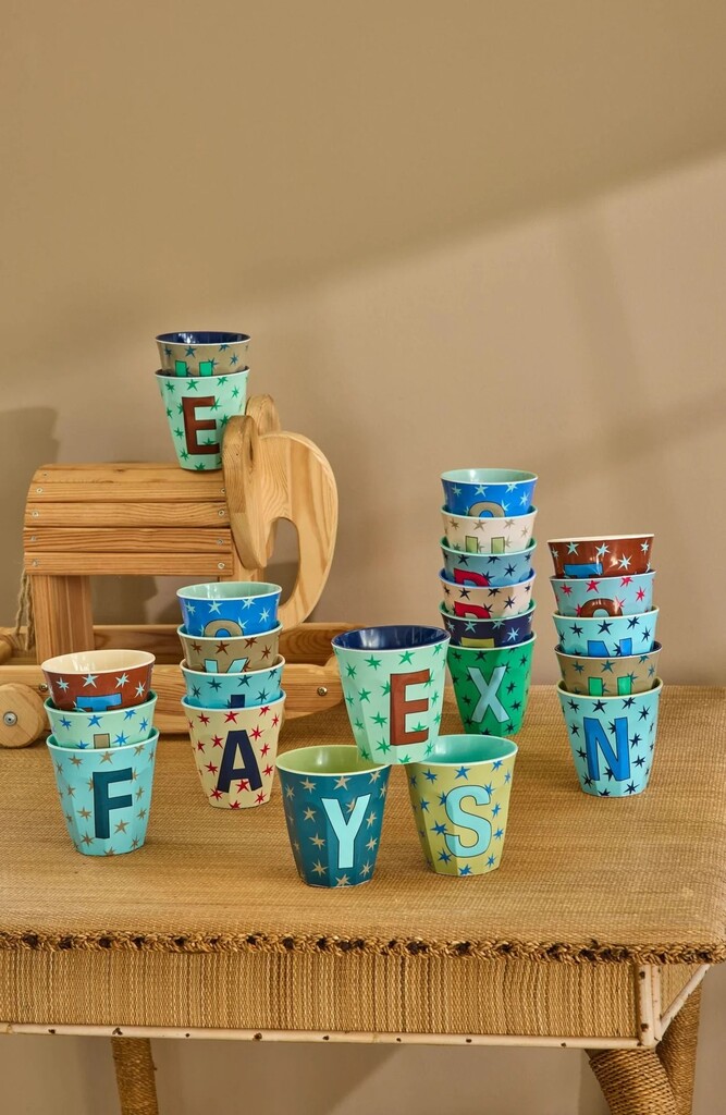 RICE Melamin Buchstabenbecher Stars günstig online kaufen Preview Image