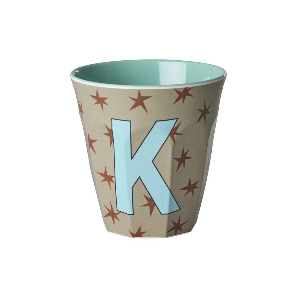 Melamin Buchstabenbecher Stars