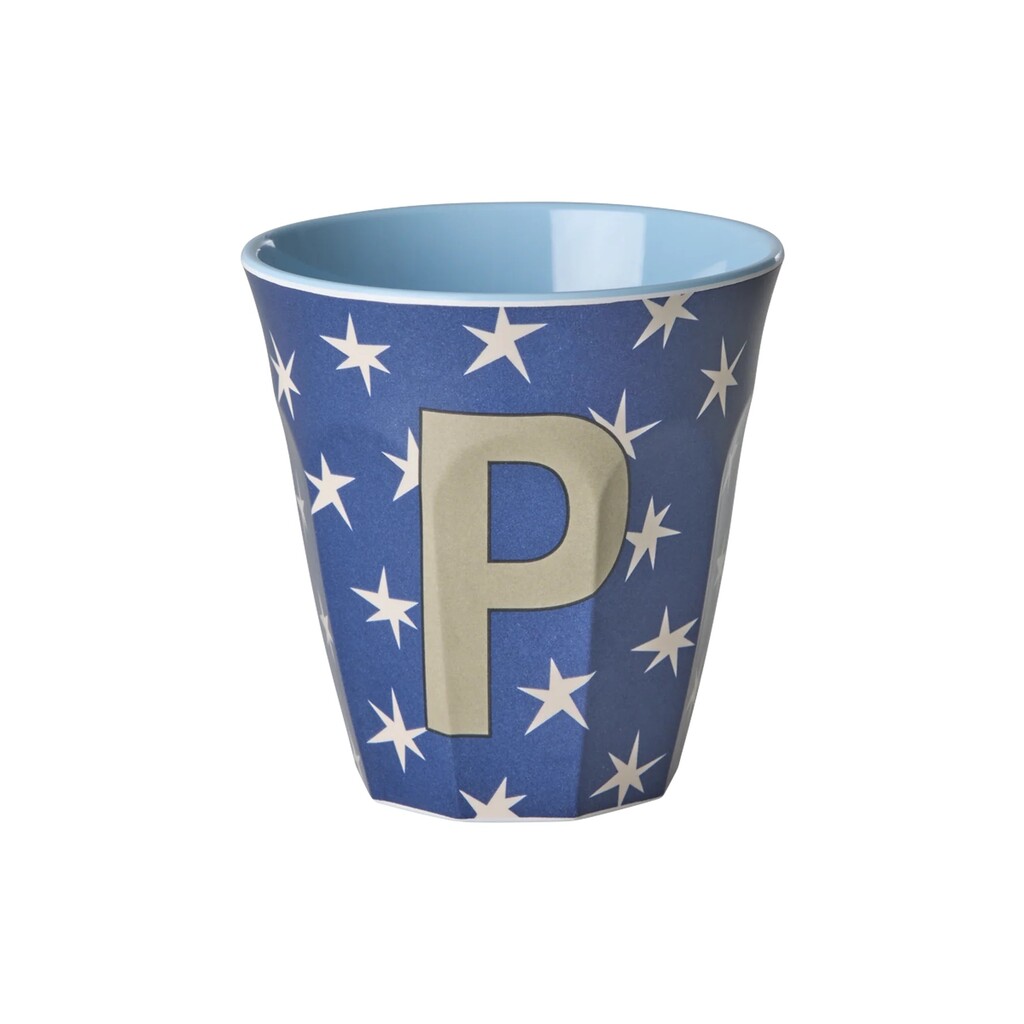 Melamin Buchstabenbecher Stars