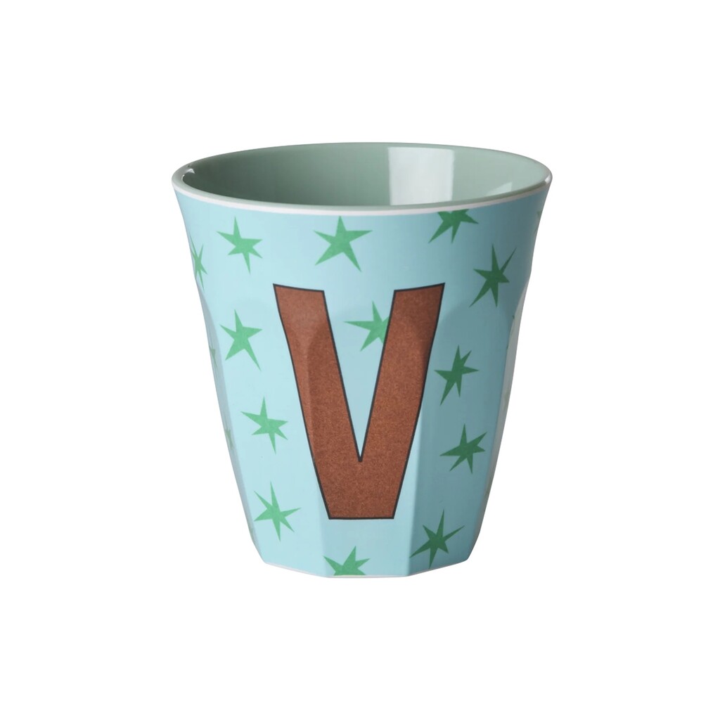 Melamin Buchstabenbecher Stars