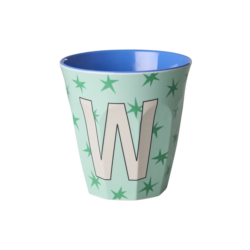 Melamin Buchstabenbecher Stars