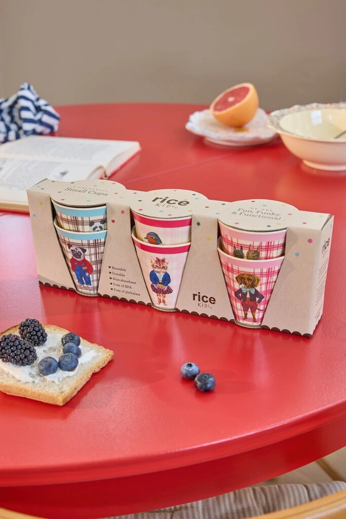 RICE Melamin Kinder Becher Nathalie Lété Print 6er Pack Preview Image
