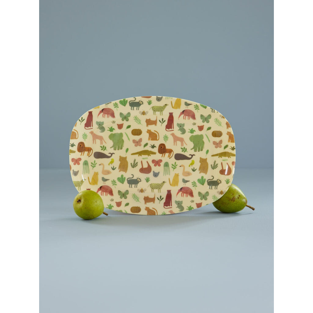 Melamin Kinderteller Sweet Jungle Print