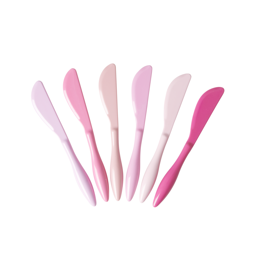 RICE Melamin Messer Set 50 Shades of Pink 6er