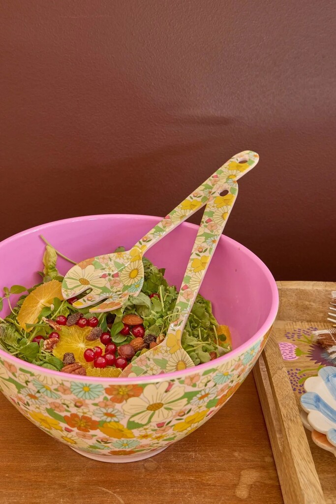 RICE Melamin Salat Besteck Flower Power Preview Image