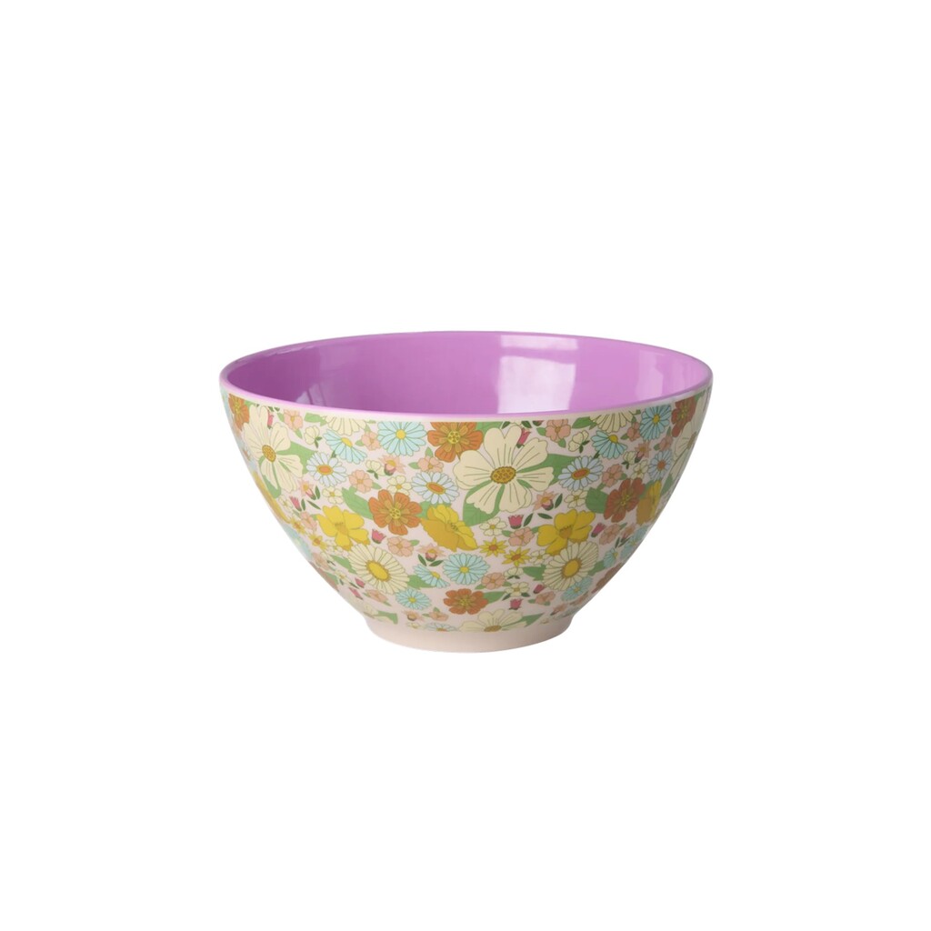RICE Melamin Salat Schüssel Flower Power Preview Image