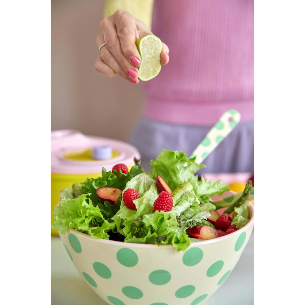 RICE Melamin Salatbesteck Green Dot Preview Image