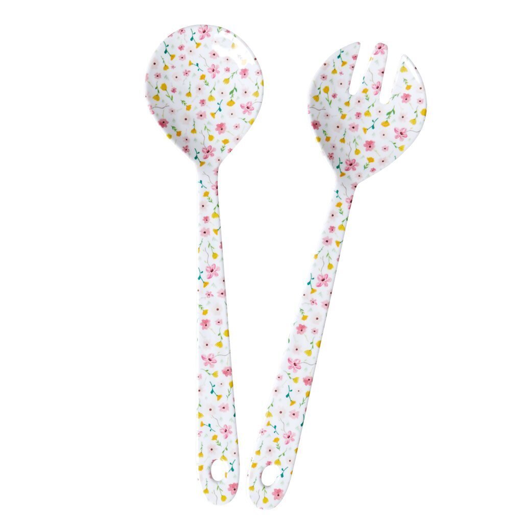 Melamin Salatbesteck Spring Flower