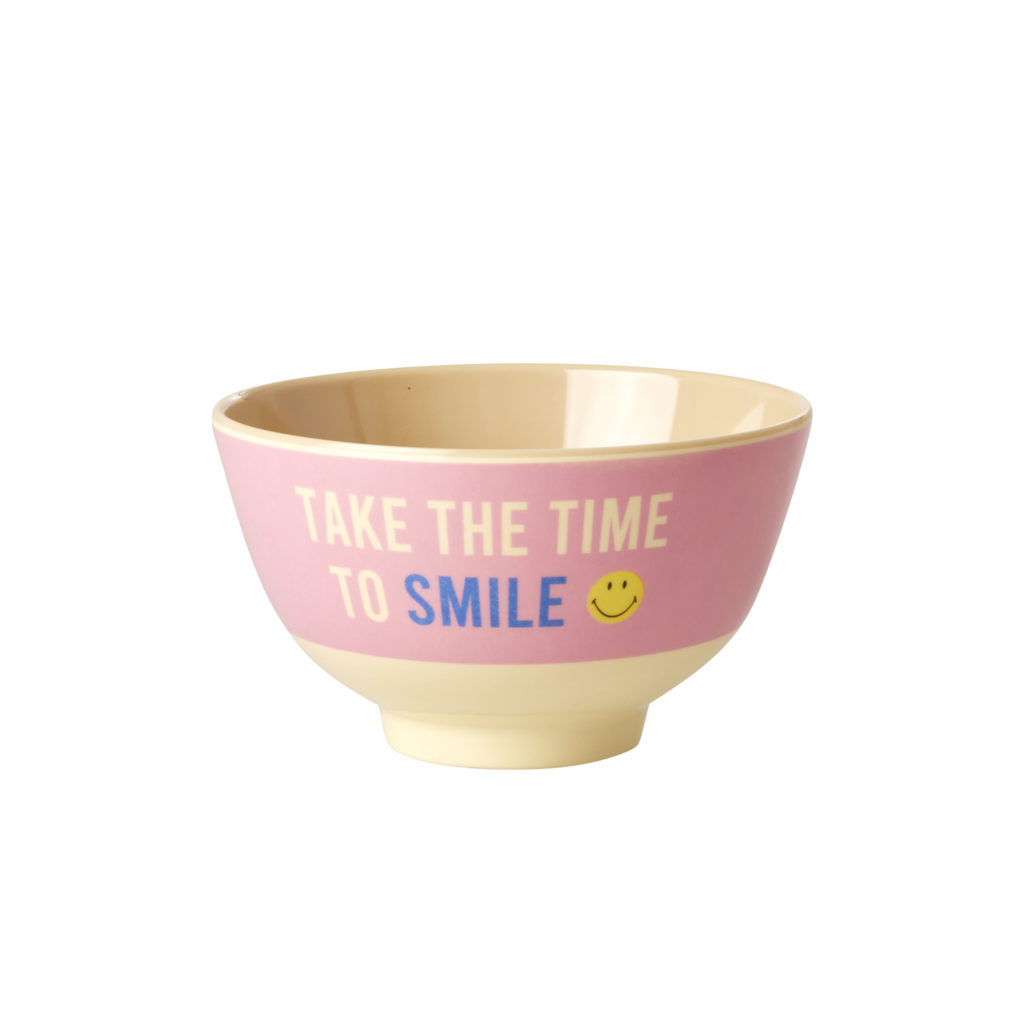 RICE Melamin Schale Smiley Pink Preview Image
