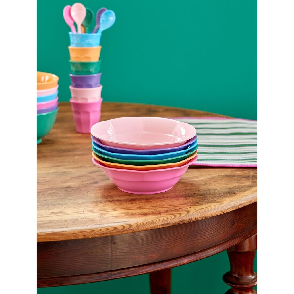 Melamin Suppen Schüssel, 6er Pack, verschiedene Farben