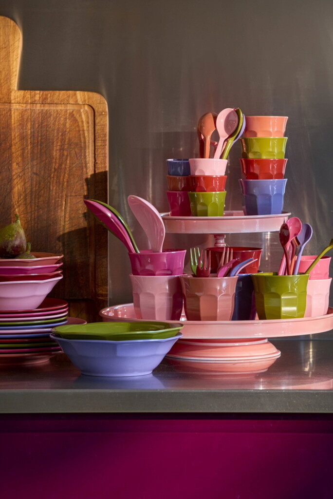 RICE Melaminbecher 6er-Set Small – Solid Colors online kaufen bei SKANDEKO (Ansicht 2)