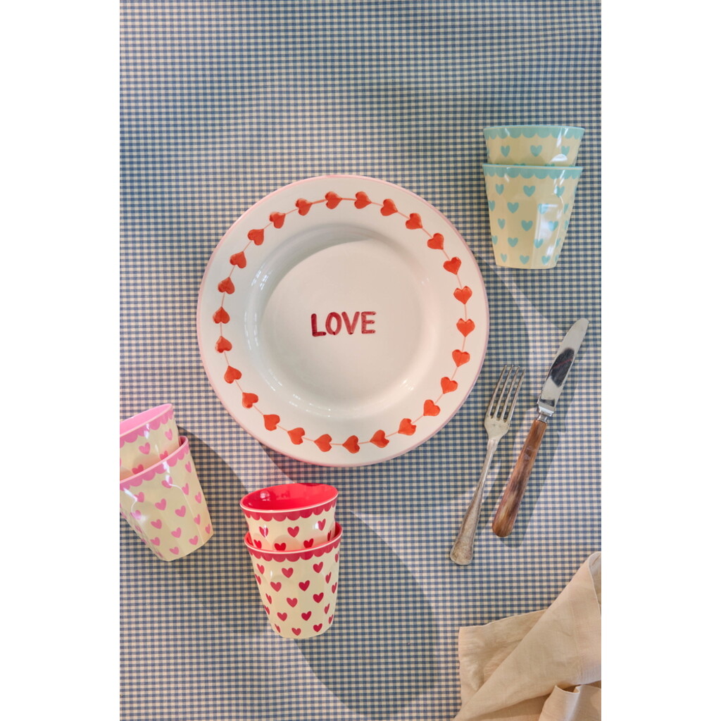 RICE Melamin Becher Favorite Hearts - Medium - 6er-Pack online kaufen bei SKANDEKO (Ansicht 2)