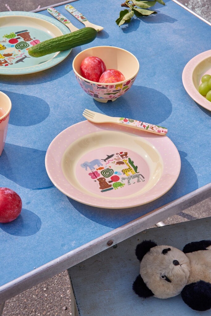 RICE Melamine Kinderschüssel Wildlife Print 250ml Preview Image