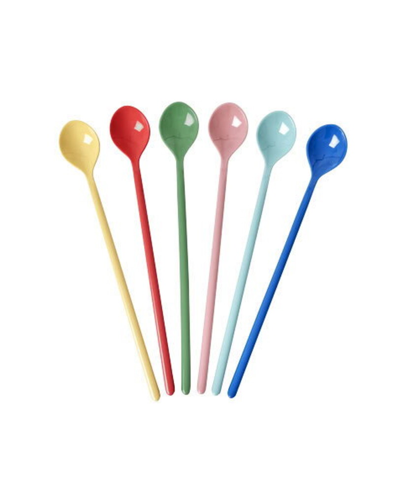 RICE Melamin Latte Löffel Set – Bunt (6er-Set) online kaufen bei SKANDEKO