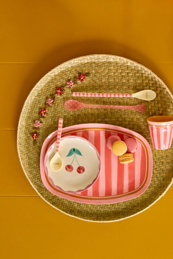 RICE Rechteckige Melaminplatte Organic Stripes online kaufen bei SKANDEKO (Ansicht 2)
