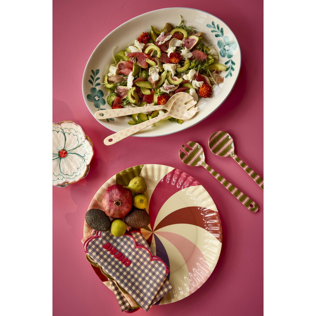 RICE Melamin Salatbesteck - Farbenfrohe Muster online kaufen bei SKANDEKO (Ansicht 2)