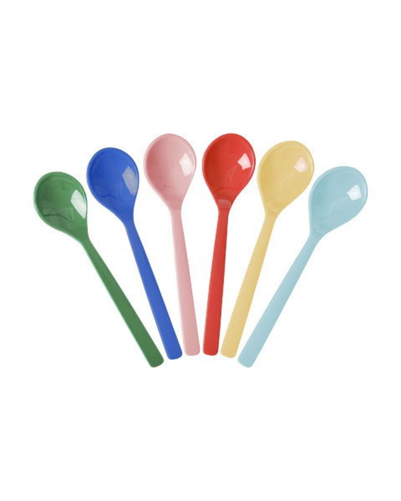 RICE Melamin Teelöffel-Set bunt – 6 Stück online kaufen bei SKANDEKO
