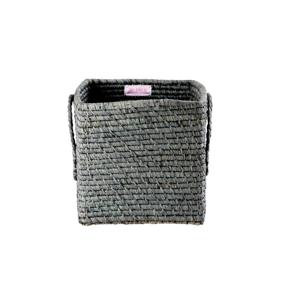 RICE quadratischer Korb Raffia